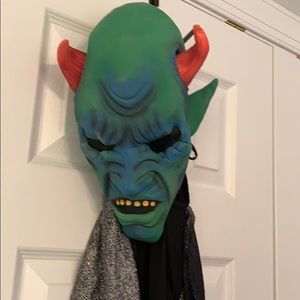 Devil Halloween Costume. Attached Cape